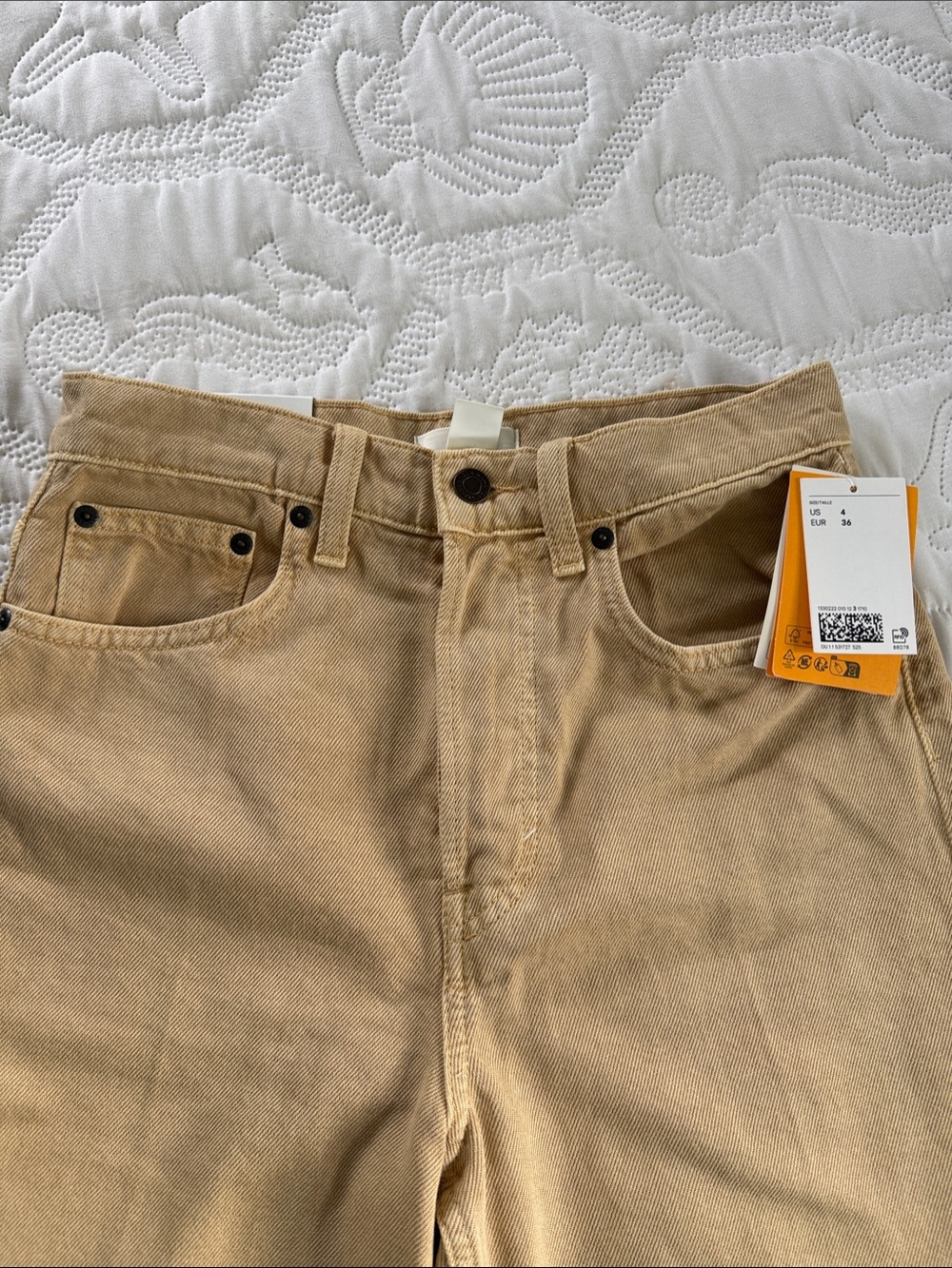 H&M Beige/Tan Straight Fit Chinos